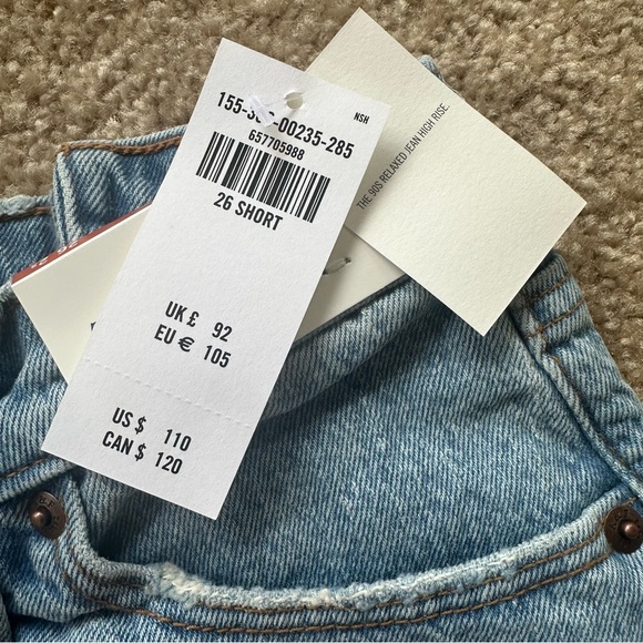 Abercrombie 90s Relaxed Jean High Rise NWT - Picture 5 of 5